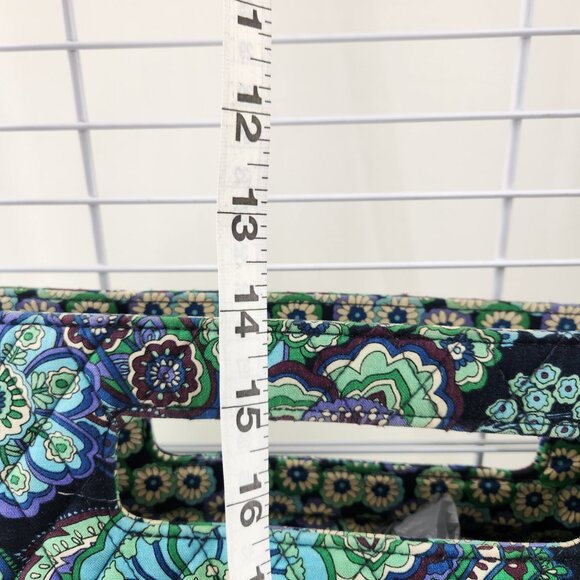 Vera Bradley Blue Rhapsody Quilted Holiday Tote handbag with 14.5" Strap - Picture 9 of 12